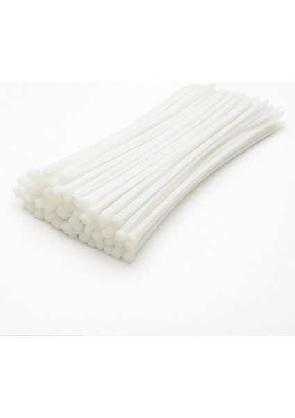 Kelepçe Seti 100 Adet Beyaz - Naylon Kablo Bağı 37 cm (3,6 mm Kalınlık) modelleri
