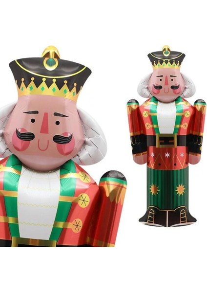 Yılbaşı Temalı Büyük Folyo Kurşun Asker Balon Dekorasyonu, 100CM Yeşil Renk fiyatları