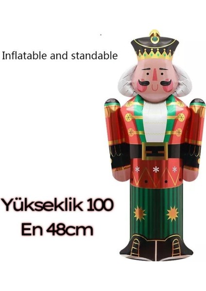 Yılbaşı Temalı Büyük Folyo Kurşun Asker Balon Dekorasyonu, 100CM Yeşil Renk modelleri