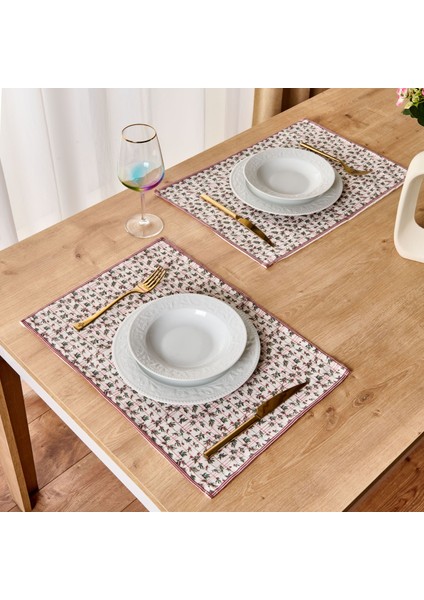 Soft Kokina 2'li Amerikan Servis - Ekru - 35X50 cm