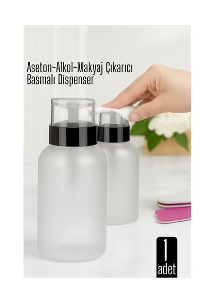 Aseton Için Basmalı Dispenser - Aseton Alkol ve Temizleyici Için Pratik Pompalı Set