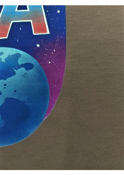 Nova Galaksi Temalı Pamuklu Unısex Uzun Kollu Çocuk Tişört (Sweatshirt)