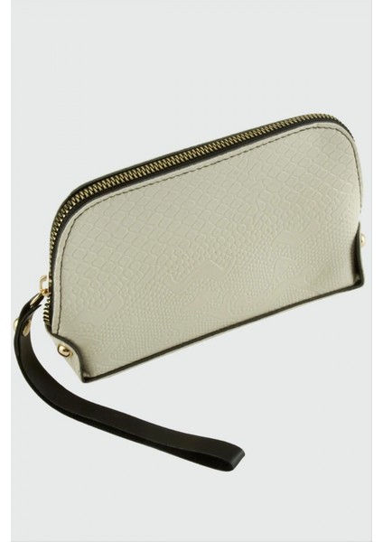 Ieg Krem Dikdörtgen Deri Cüzdan