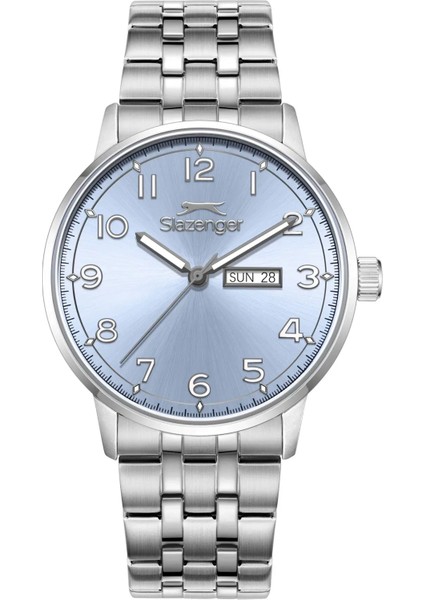 SL.09.2560.2.05 Erkek Kol Saati – 43 mm – Çelik Kasa & Çelik Kordon – Mavi Kadran
