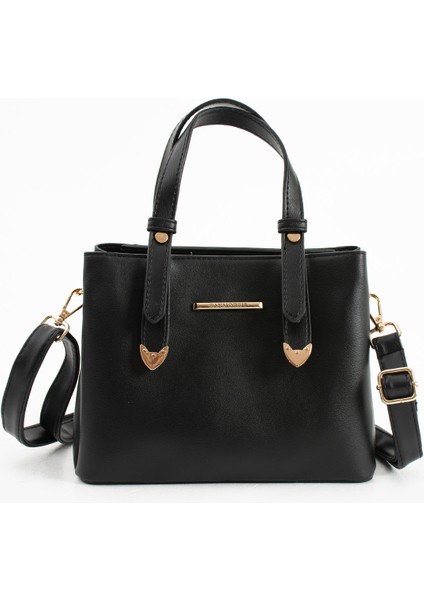 Kadın Uzun Askılı 4 Bölmeli Gold Aksesuarlı Sade Şık Omuz ve El Çantası fırsatları