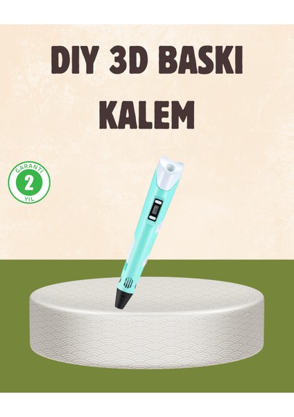 ABS ve PLA Filament Destekli 3D Yazıcı Kalem