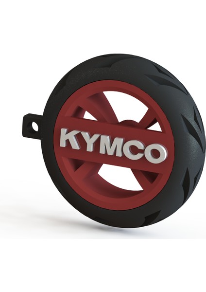 Kymco Logolu Özel Tasarım Lastik Jant Detaylı Motosiklet Anahtarlığı fırsatları