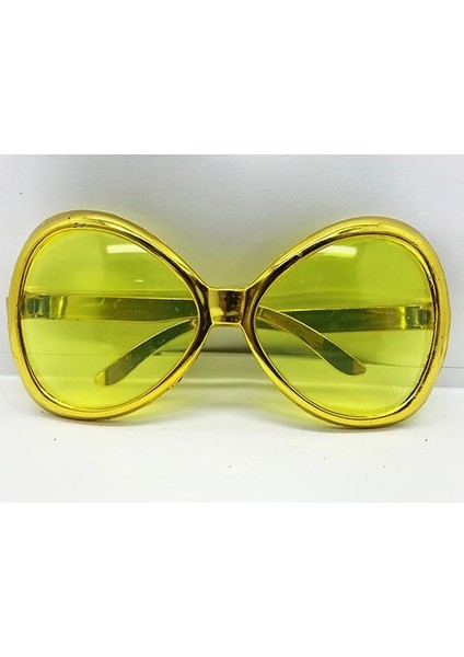 Altın Renk Yeşilçam Nostalji 80LI Yıllar 90LI Yıllar Parti Gözlüğü 7X16 cm