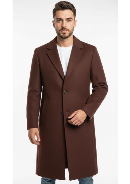 Erkek Kaşe Uzun Palto – Kışlık, Kuşaklı, Şık Modern Tasarım indirimleri