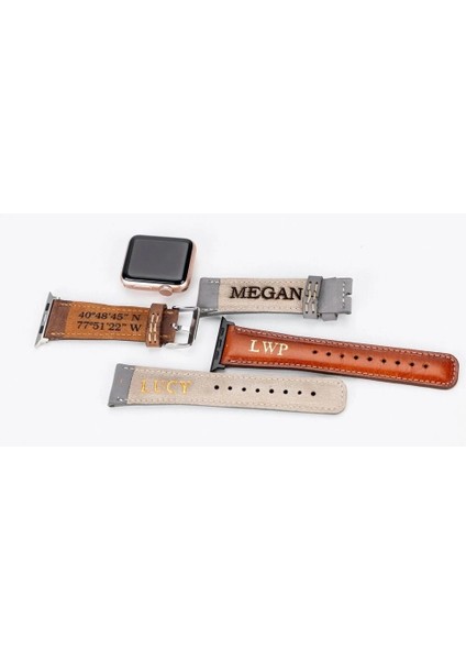 Apple Watch Uyumlu Deri Kordon 38-40-41MM Gt Rst9 Gri fırsatları