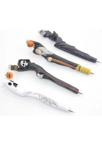 Polyester Tükenmez Kalem Cadılar Bayramı Temalı