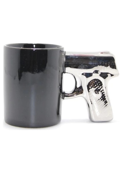 Porselen Silahlı Kupa Bardak Model 2