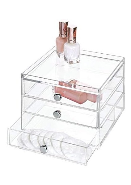 Clarity Stapelbare Schubladenturm 2 Mit Seitenfach