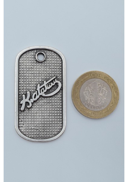 Kemal Atatürk İmzalı Künye Gümüş Kaplama Kolye Ucu modelleri