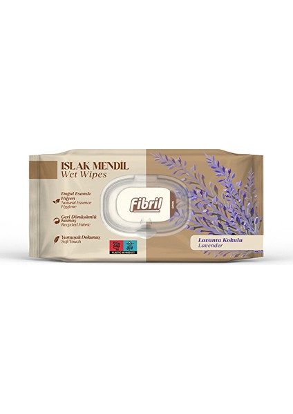 Islak Havlu Lavanta 90'lı (5 Adet)
