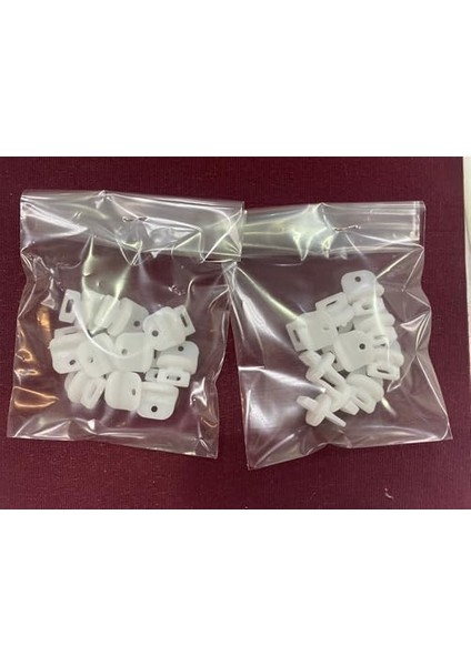 Beyazıt Perde Sonu Korniş Stoperi (Perde Finali) 10&apos;lu Paket x 2 Adet Beyaz BYZT244