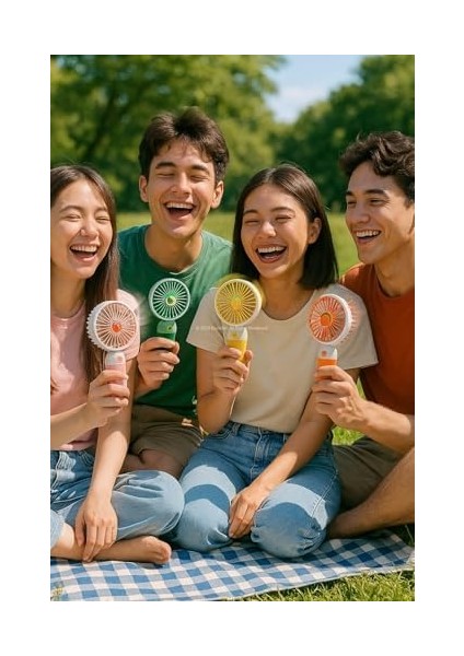 Mini Meyveli El Fanı, Taşınabilir Sessiz El Vantilatörü, Kompakt Serinletici, Yaz Tatili Için Pratik Kullanım, Karışık Renk Gönderimli modelleri