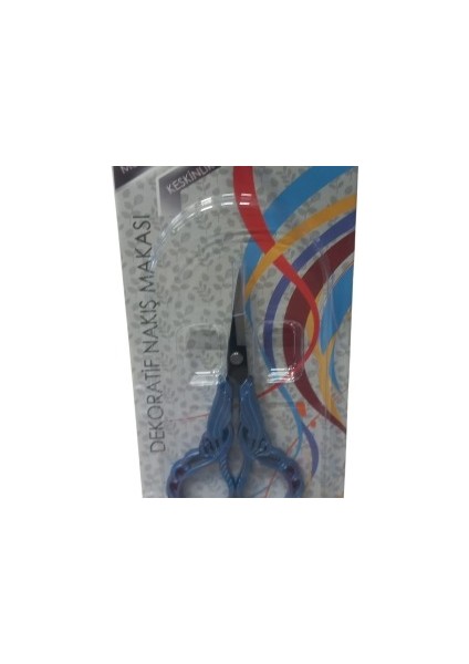 Nakış Makası Dekoratif Mavi YBL-403 Model 16