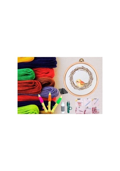 Punch Seti Nakış Seti Kasnaklı Kendin Yap Seti Seri 20