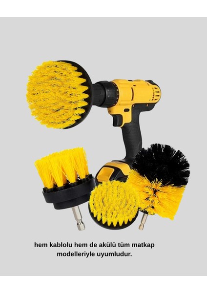 3’lü Matkap Temizlik Fırçası Seti – Banyo Mutfak ve Araç Jantı Için Etki - BI001V-4YW0R fırsatları