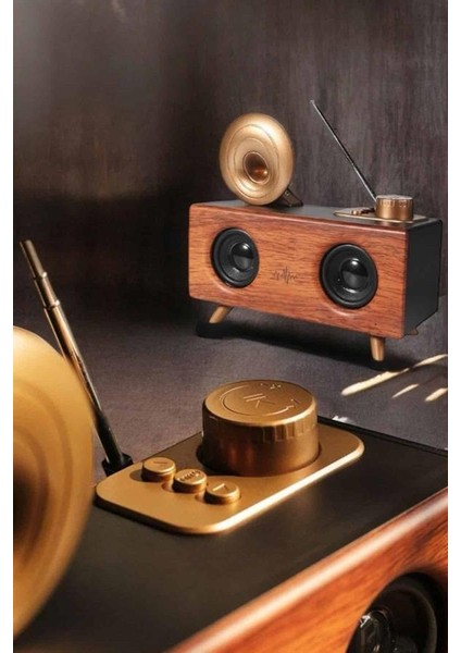 Nostaljik Görünümlü Bluetooth Bağlantılı Speaker - BI001V-4Z2BT2