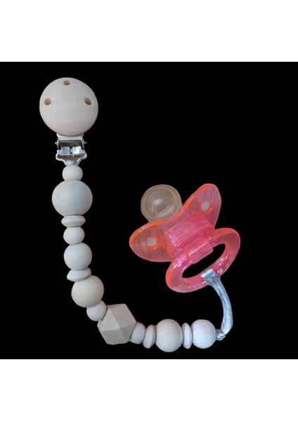 Doğal Ahşap Emzik Askısı (3 Adet) modelleri