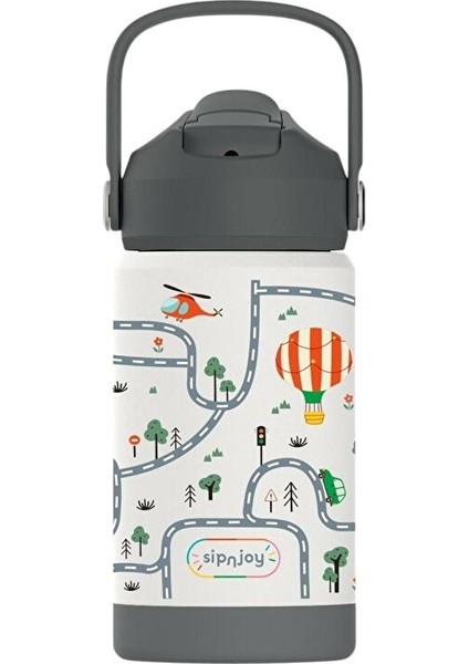 - Flipsip Çocuk Su Termosu | 360 ml - Adventure Trails (3 Adet)