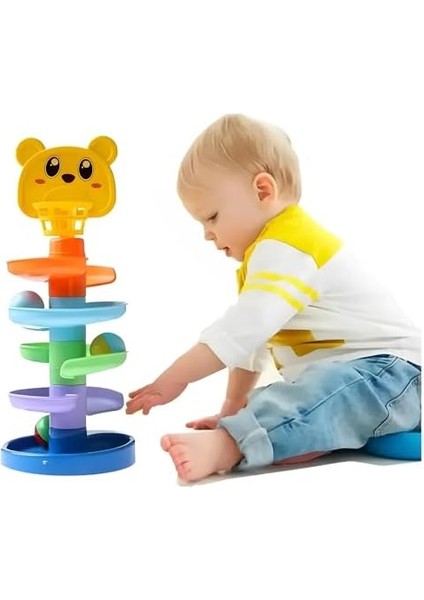 Oyuncak Gökkuşağı Kule Oyunu 0-3 Yaş Yenidoğan Eğitici Öğretici Gelişim Oyuncakları fiyatları