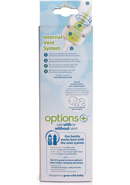 Db 91600 Dr Browns Options+ Geniş Ağız Antikolik Pp Biberon 270 ml 0+ Ay (5 Adet) modelleri