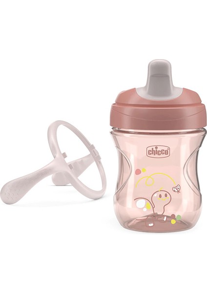 Yarı Yumuşak Uçlu Alıştırma Bardağı 6+ Ay 200 ml Kız (5 Adet)