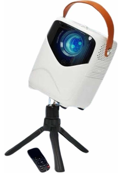 Hd Ayaklı Portatif Projeksiyon Cihazı Android Işlemcili Sinema Projektörü