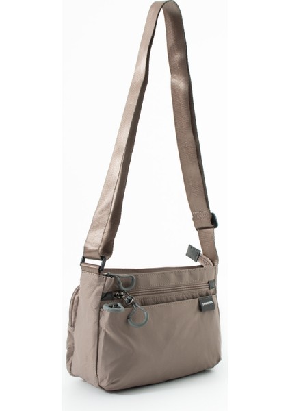 Kadın 4 Bölmeli Su Geçirmez Paraşüt Kumaş Ayarlanabilir Çapraz Askılı Çanta