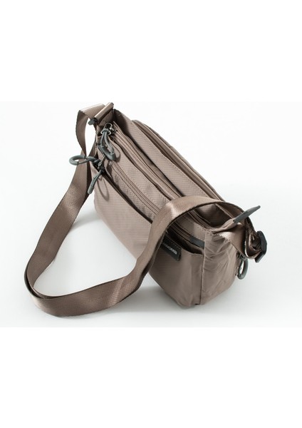 Kadın 4 Bölmeli Su Geçirmez Paraşüt Kumaş Ayarlanabilir Çapraz Askılı Çanta