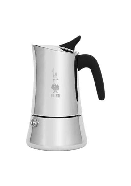 -: 4 Cups Ocak Üstü Espresso Pişirici - 170ML - Gümüş Renk - Paslanmaz Çelik Gövde - Patentli Güvenlik Valfi - Tüm Ocak Türleri Için Uygundur (Indüksiyon Dahil) fiyatları