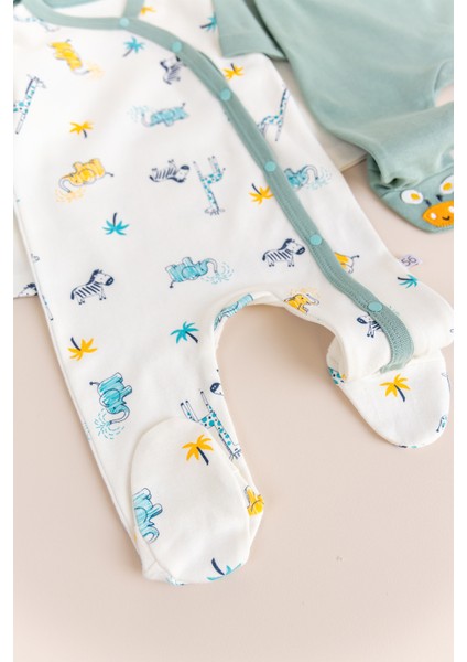 Zürafa Desenli Uzun Kollu 2'li Bebek Tulum Seti – Yumuşak ve Rahat Kumaş, Yeni Doğan ve Bebekler İçin fiyatları