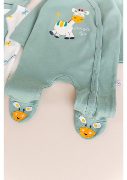 Zürafa Desenli Uzun Kollu 2'li Bebek Tulum Seti – Yumuşak ve Rahat Kumaş, Yeni Doğan ve Bebekler İçin fırsatları