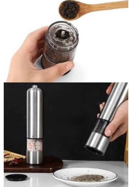 Baharat Öğütücü Otomatik Ayarlanabilir Tuz Karabiber Baharat Değirmeni - ME001W-51LZY5 fırsatları
