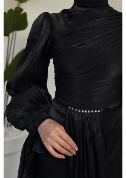 Cleane Beli Taşlı Ja Jan Abiye Siyah fırsatları