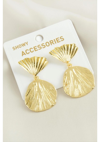 Oval Trend Metal Küpe