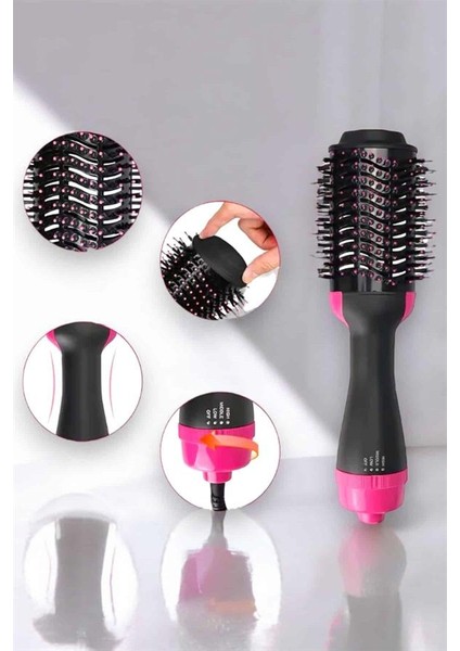 1200 Watt Gücünde Negatif Iyon Teknolojili 3 Isı Kademeli Fön Tarağı - ME001W-51OA10