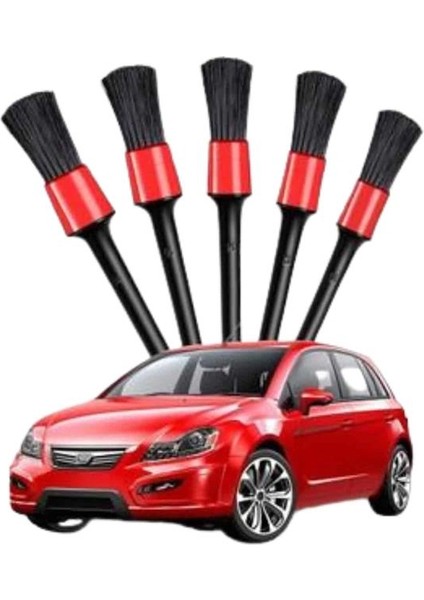 5 Adet Oto Detaylı Temizleyici Araç Içi Temizlik Fırça Seti Koltuk Döşeme Ka - ME001W-51VF9 modelleri