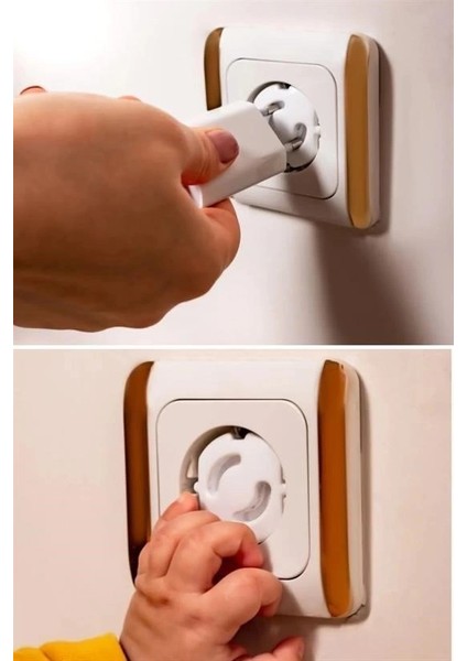 Bebek Çocuk Priz Koruma Kapağı (6 Adet) Çocuk Güvenliği, Priz Muhafazası, Priz Kapatıcı