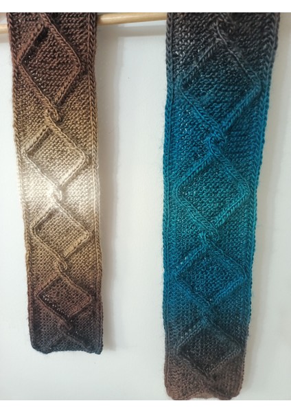 Renk Geçişli Ince Örgü Atkı El Örgüsü Akrilik Ombre Şal fiyatları