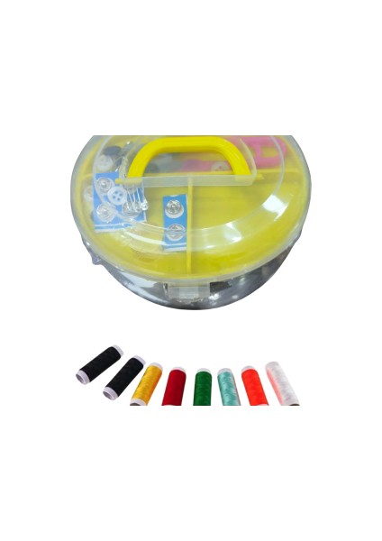 Iplik Set Büyük Kalp Plastik Dikiş Seti
