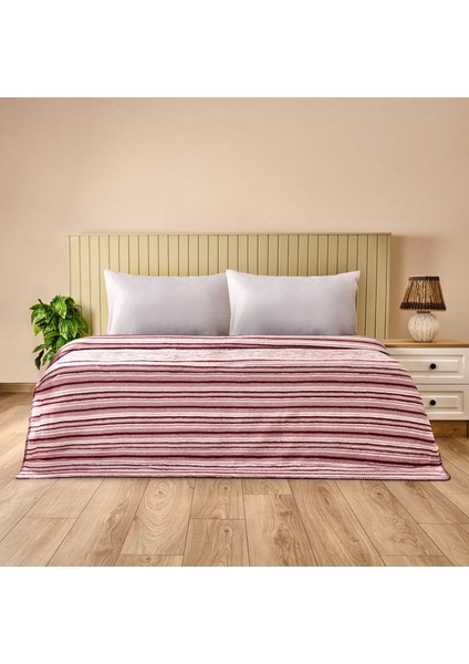 Soft Roselle Çift Kişilik Battaniye - Pembe - 180X220 cm