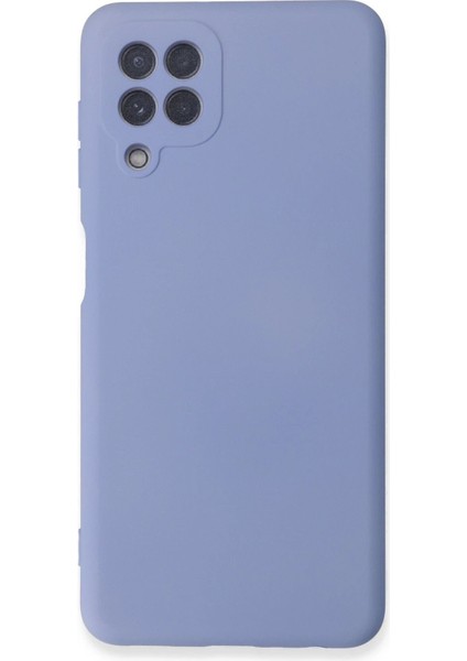Samsung Galaxy A22 Kılıf Nano Içi Kadife Silikon - LILA-(5796) - ME001W-5134B3