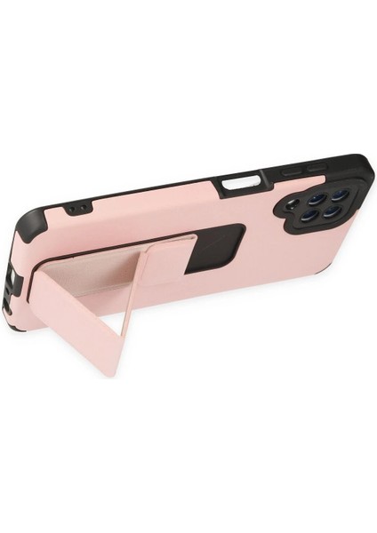 Samsung Galaxy A22 Kılıf Mega Standlı Silikon - PUDRA-(5796) - ME001W-51BXS7 fırsatları