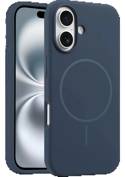 iPhone 16 Plus Kılıf Jully Magsafe Kapak - Lacivert