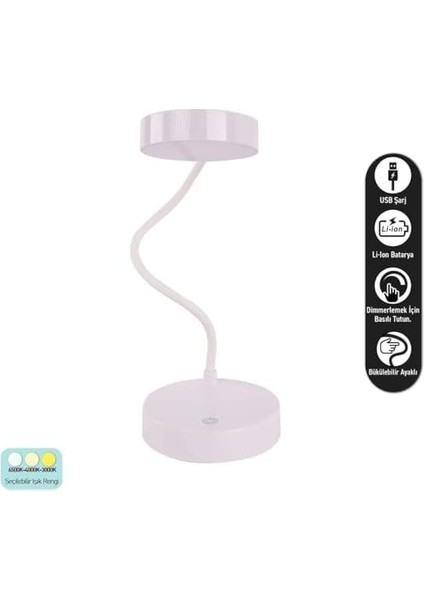 3 Mod Işıklı Masa Lambası, Akrobat Masaüstü Çalışma Lambası, USB Şarjlı 3 Aydınlatma Modlu Kitap Okuma, Ders Çalışma Ayarlanabilir Yükseklikli Lamba modelleri