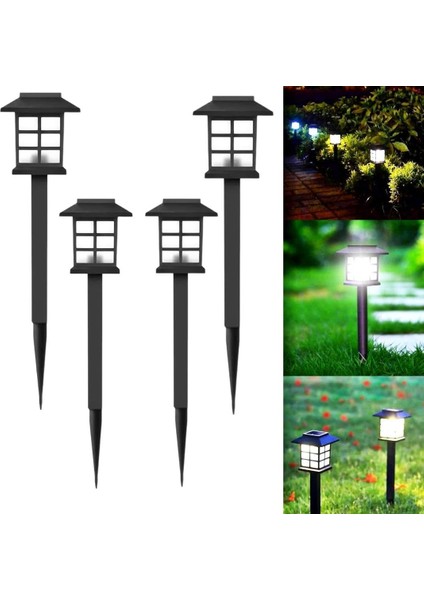 4 Adet Solar Güneş Enerjili, Dış Mekan, Bahçe Aydınlatması, Sevgililer Günü, Peyzaj, Bahçe,, Çit, Balkon Dekorasyonu, Ağaç Için, Su Geçirmez, Fener, Süs, Lamba, Beyaz LED Işık